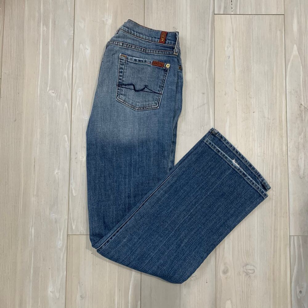 7 For All Mankind Women's Bootcut Flare Denim Size 30 - Picture 2 of 4